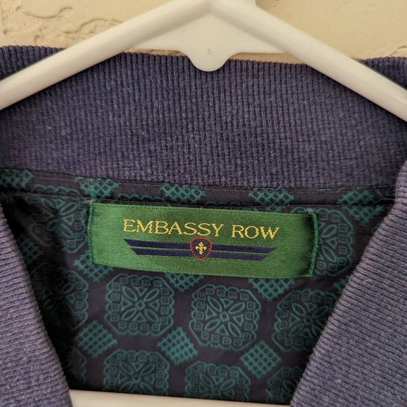 Embassy Row 100% Silk Vintage Bomber Windbreaker Size S 80's 90's - Picture 2 of 5